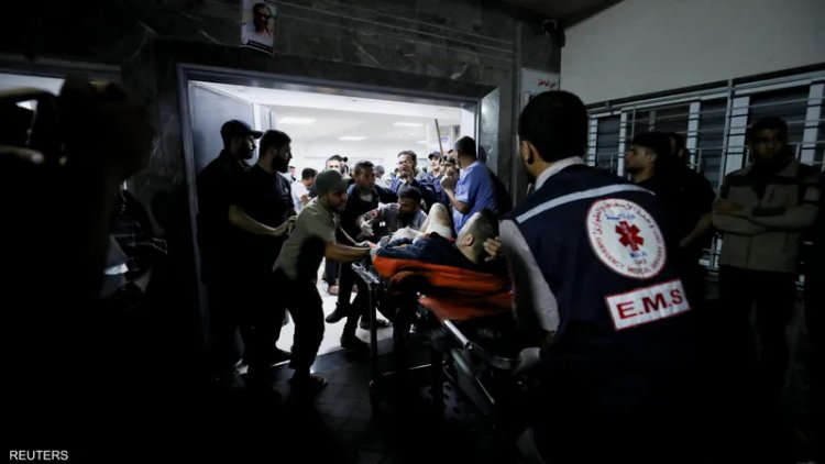 A new massacre...a bombing on the Baptist Hospital in Gaza, resulting in 500 dead