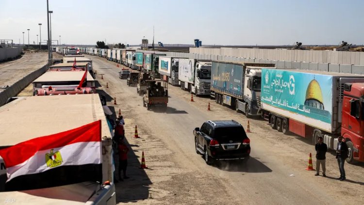 A short while ago, the Rafah crossing was opened for the entry of humanitarian aid into Palestine