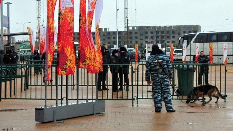 Demonstrators storm an airport in Dagestan after reports of a plane landing from Israel