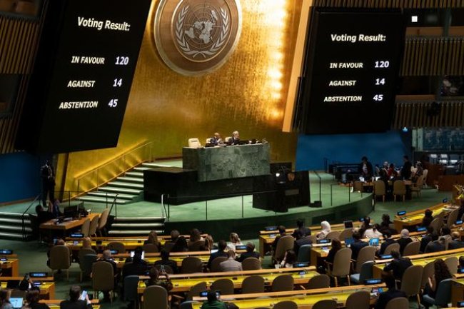 The United Nations expresses its regret over Israel's rejection of the humanitarian truce resolution in Gaza