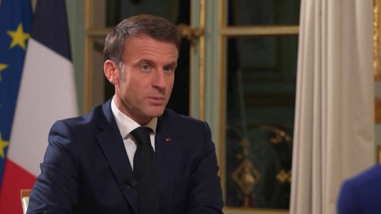 What did Macron, President of France, say about the events in the Gaza Strip?