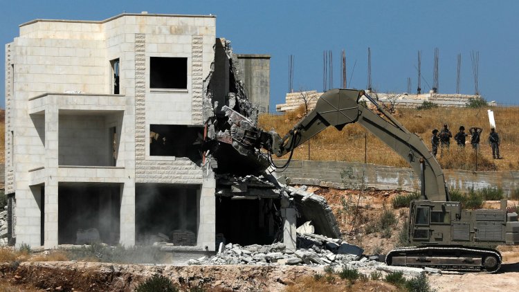 The occupation forces continue their policy of demolishing Palestinian homes in the West Bank