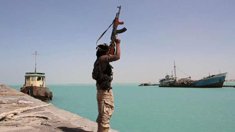 An attack on a ship in Bab al-Mandab, near Yemen