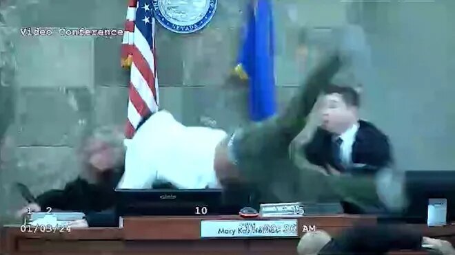 Shocking Courtroom Assault: Las Vegas Judge Attacked During Sentencing