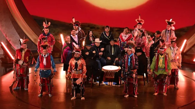 Oscars 2024 Highlights: Scott George & Osage Tribal Singers Wahzhazhe Performance