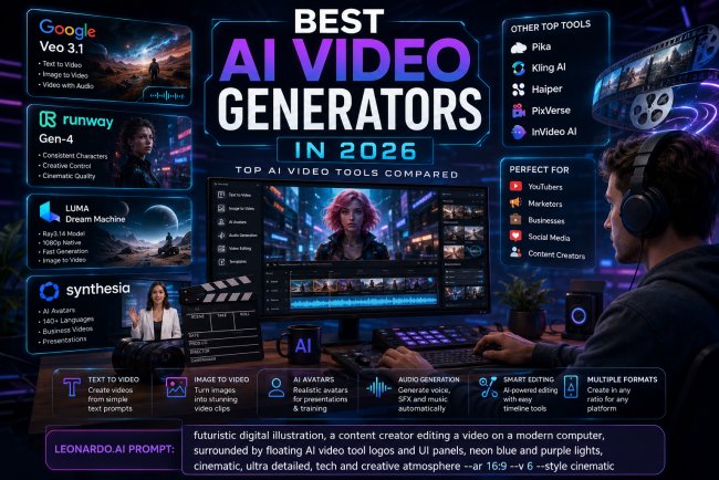 Best AI Video Generators in 2026: 10 AI Video Tools Compared
